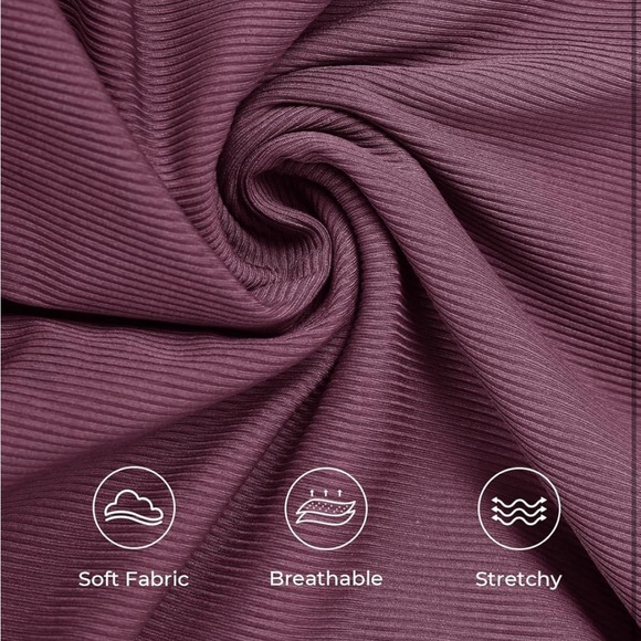 Maternity Purple One-Piece Swimsuit - Picture 6 of 7